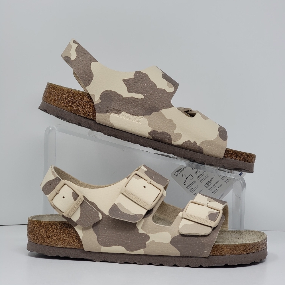 Birkenstock Mens Size 4 Wmns 6 EU 37 Milano Desert Soil Gray Taupe Sandals New